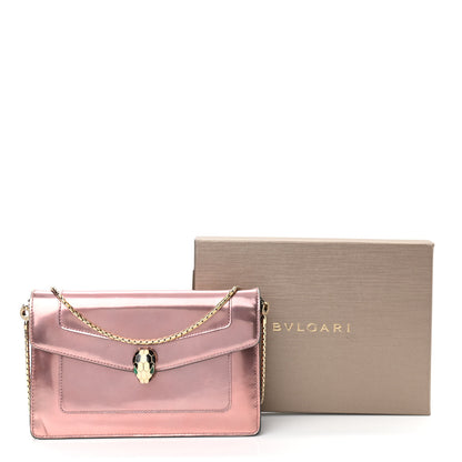 Bulgari Metallic Serpenti Forever Chain Wallet Rose Quartz 15 of 15