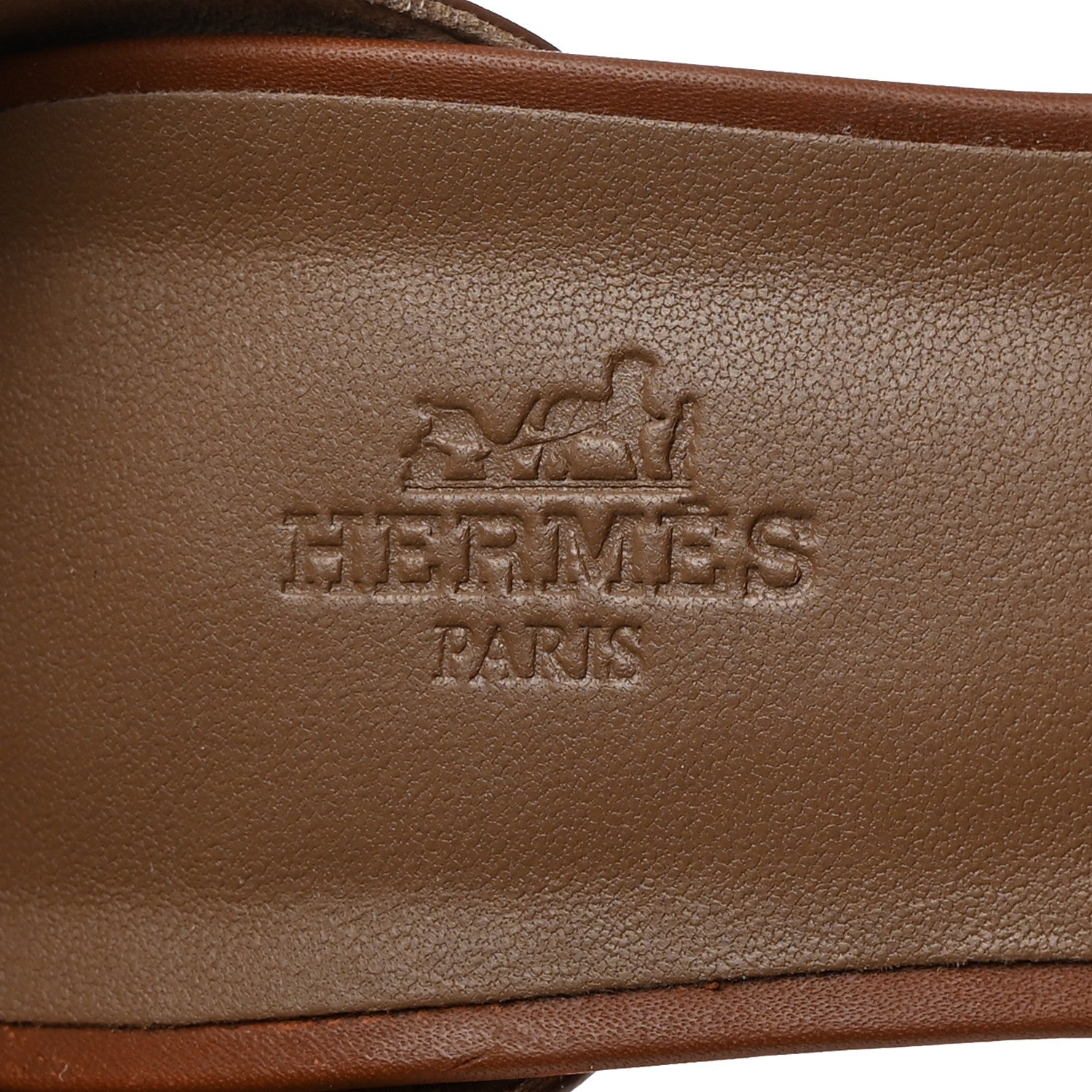 Hermes Calfskin Legend Wedge Sandals 38 Gold 6 of 9