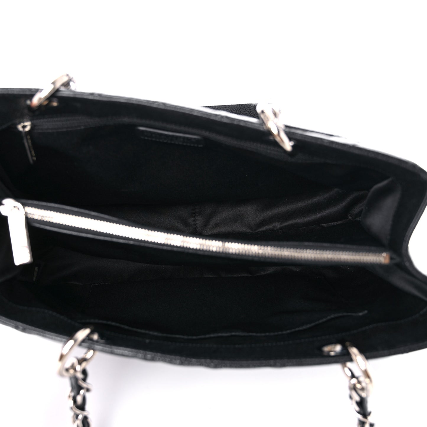 Caviar Quilted Grand Shopping Tote GST Black