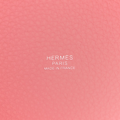 Hermes Taurillon Clemence Picotin Lock 18 PM Rose Sakura 6 of 10