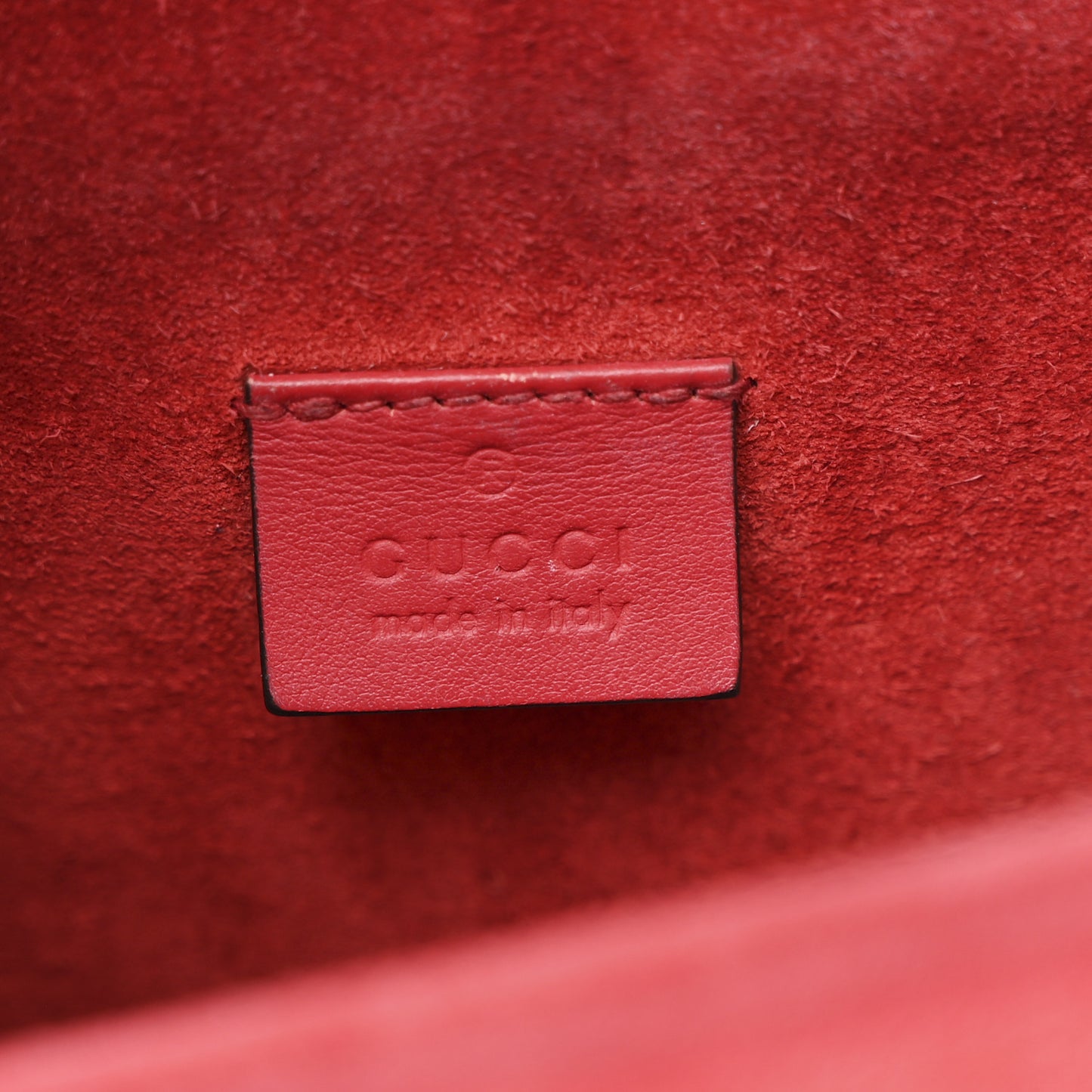 GG Supreme Monogram Mini Dionysus Shoulder Bag Hibiscus Red