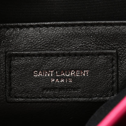Saint Laurent Crinkled Calfskin Matelasse Monogram Baby Niki Chain Satchel Freesia 6 of 11