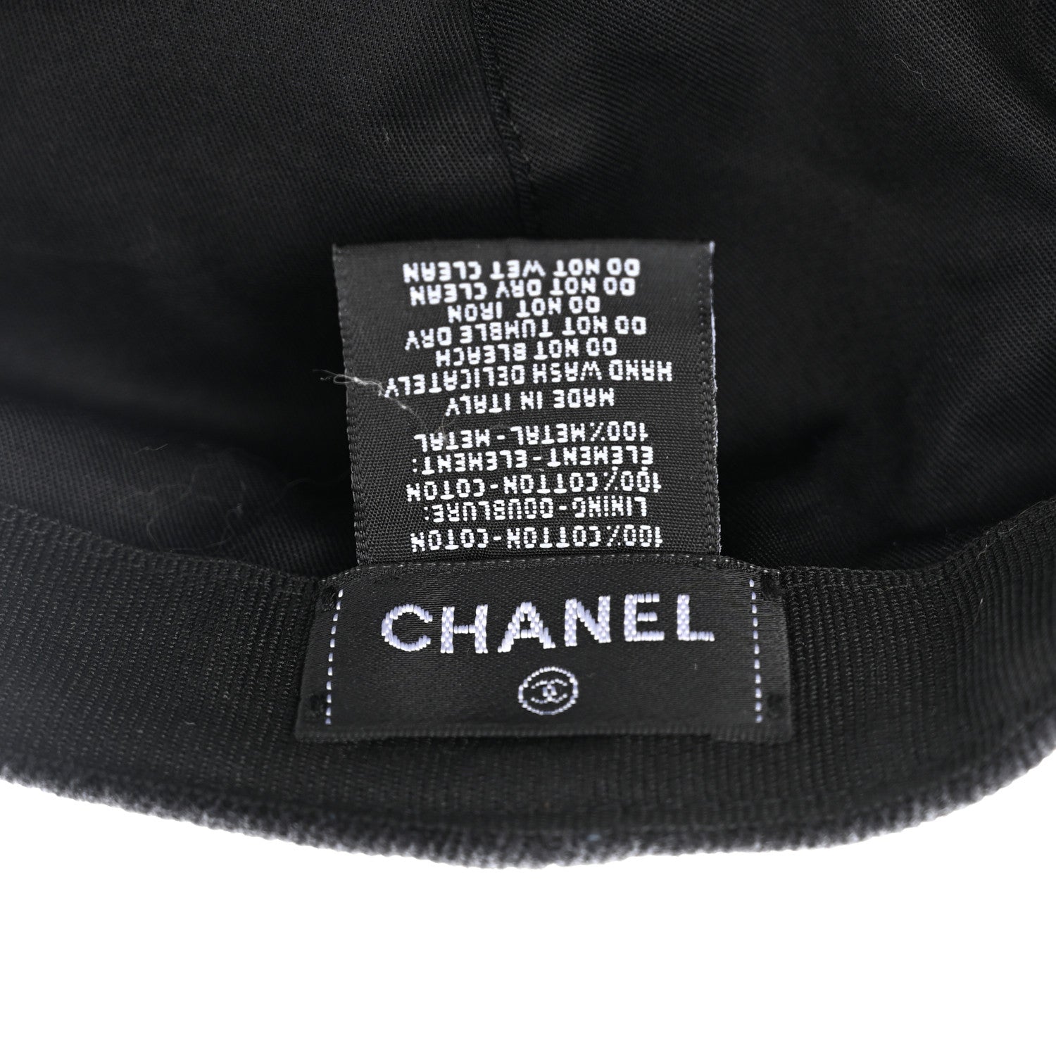 Chanel Denim Mood Cap Hat Black 8 of 9