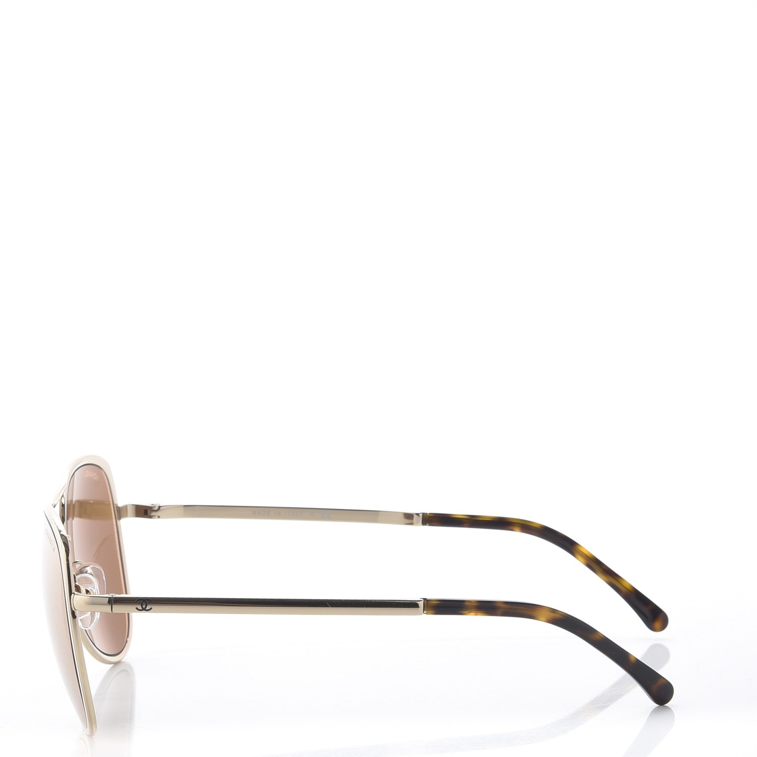 Chanel 18K Pilot Summer Sunglasses 4223 Gold 3 of 10