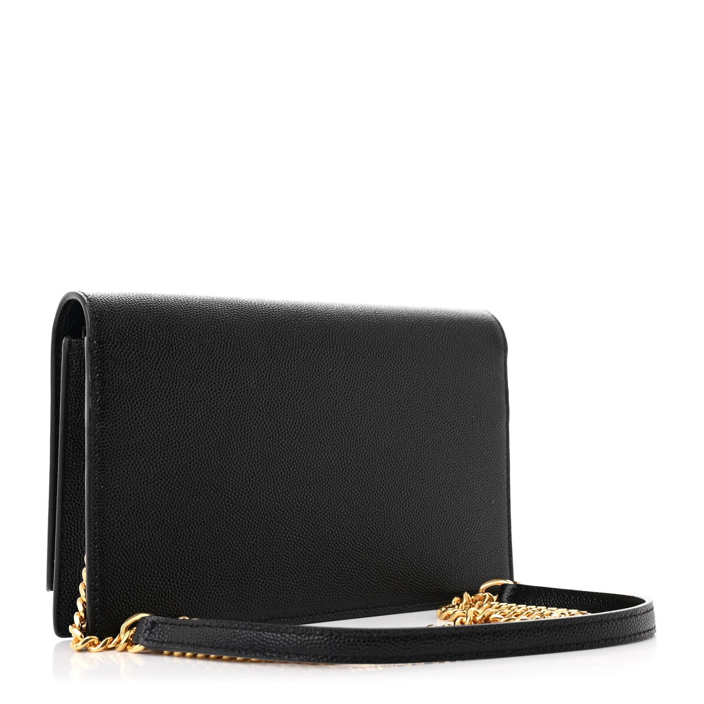Grain De Poudre Classic Monogram Kate Tassel Chain Wallet Black