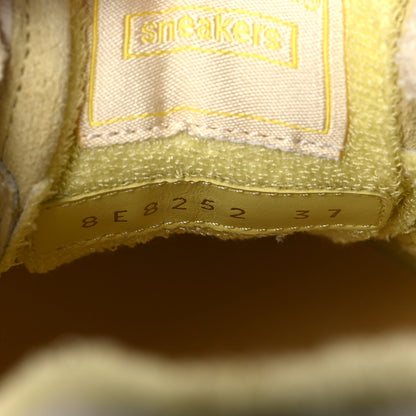 Fendi Suede Vitello Fendi Match Low Top Sneakers 37 Straw Azzurro Poison Connecticut 8 of 9