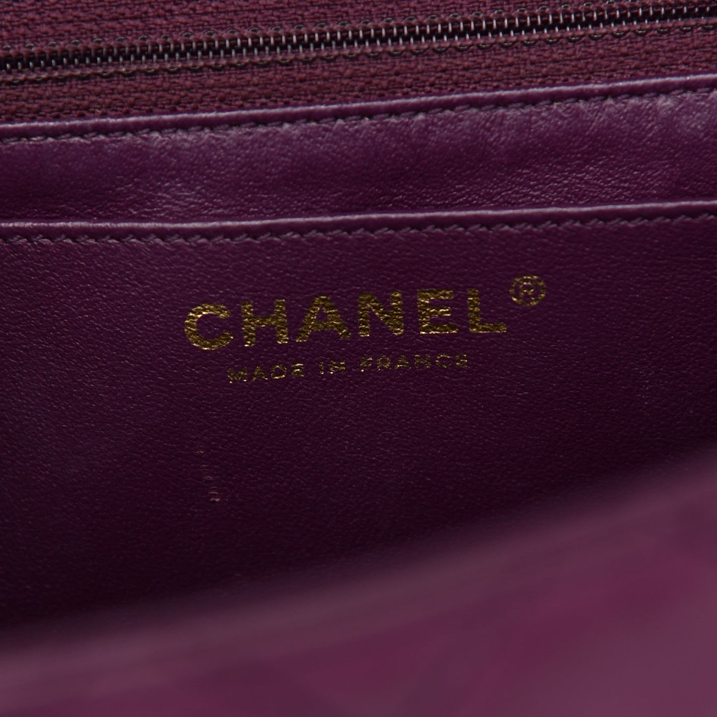 Lambskin Quilted Jumbo Single Flap Purple