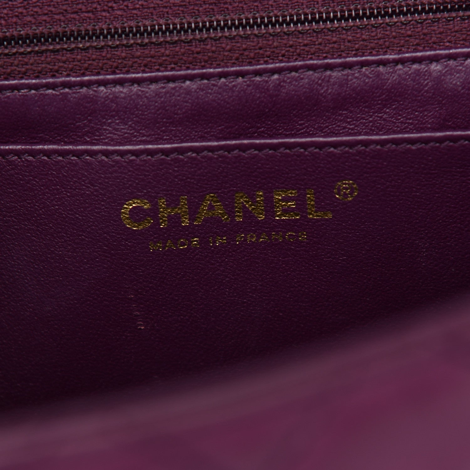 Chanel Lambskin Quilted Jumbo Single Flap Purple 6 of 15