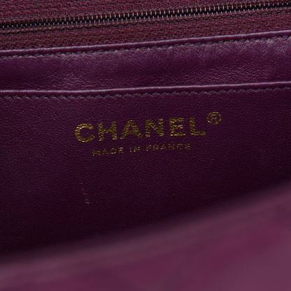 Chanel Lambskin Quilted Jumbo Single Flap Purple 6 of 15