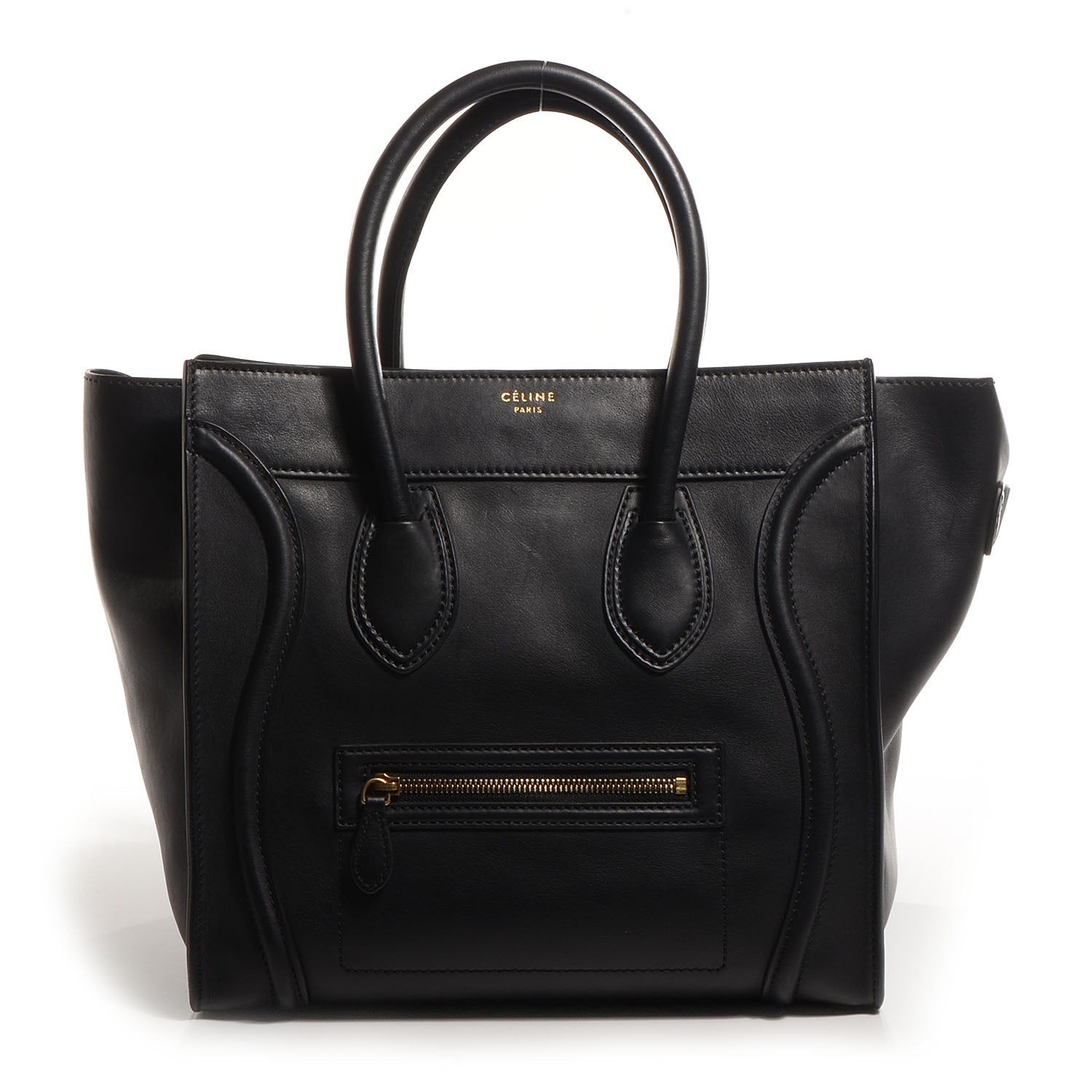 Celine Smooth Calfskin Mini Luggage Black 1 of 8