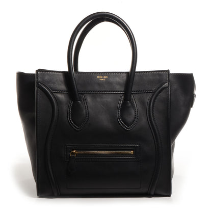 Celine Smooth Calfskin Mini Luggage Black 1 of 8