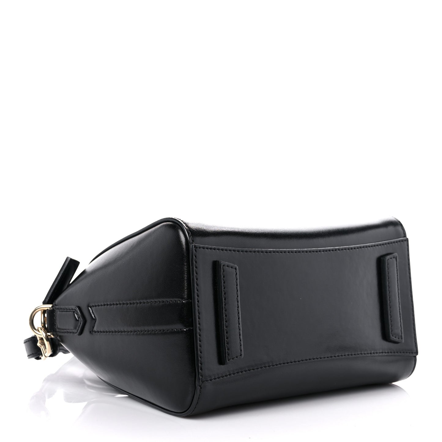 Shiny Lord Calfskin Mini Antigona Black