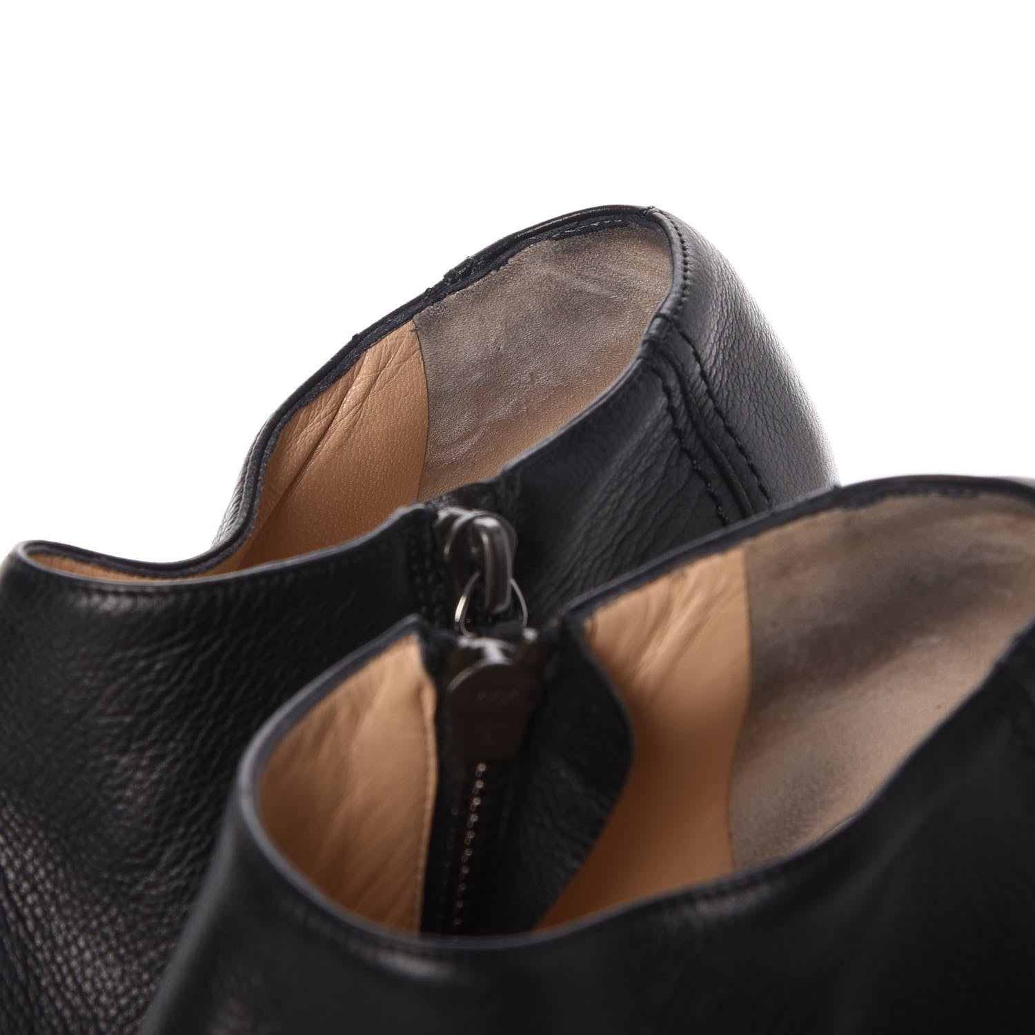 Chanel Calfskin Pointed Toe CC Short Boots 37 Black 9 of 15