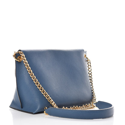 Loewe Goatskin Avenue Shoulder Bag Steel Blue 3 of 9