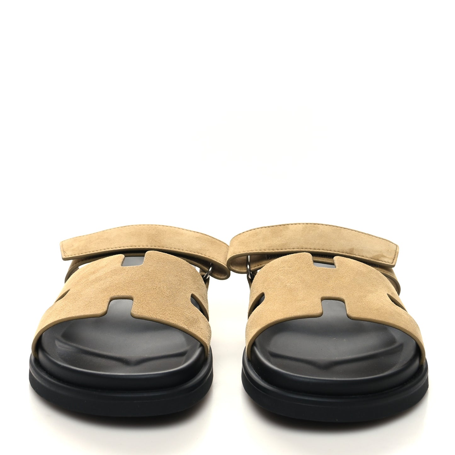 Suede Goatskin Mens Chypre Sandals 42 Beige Argile