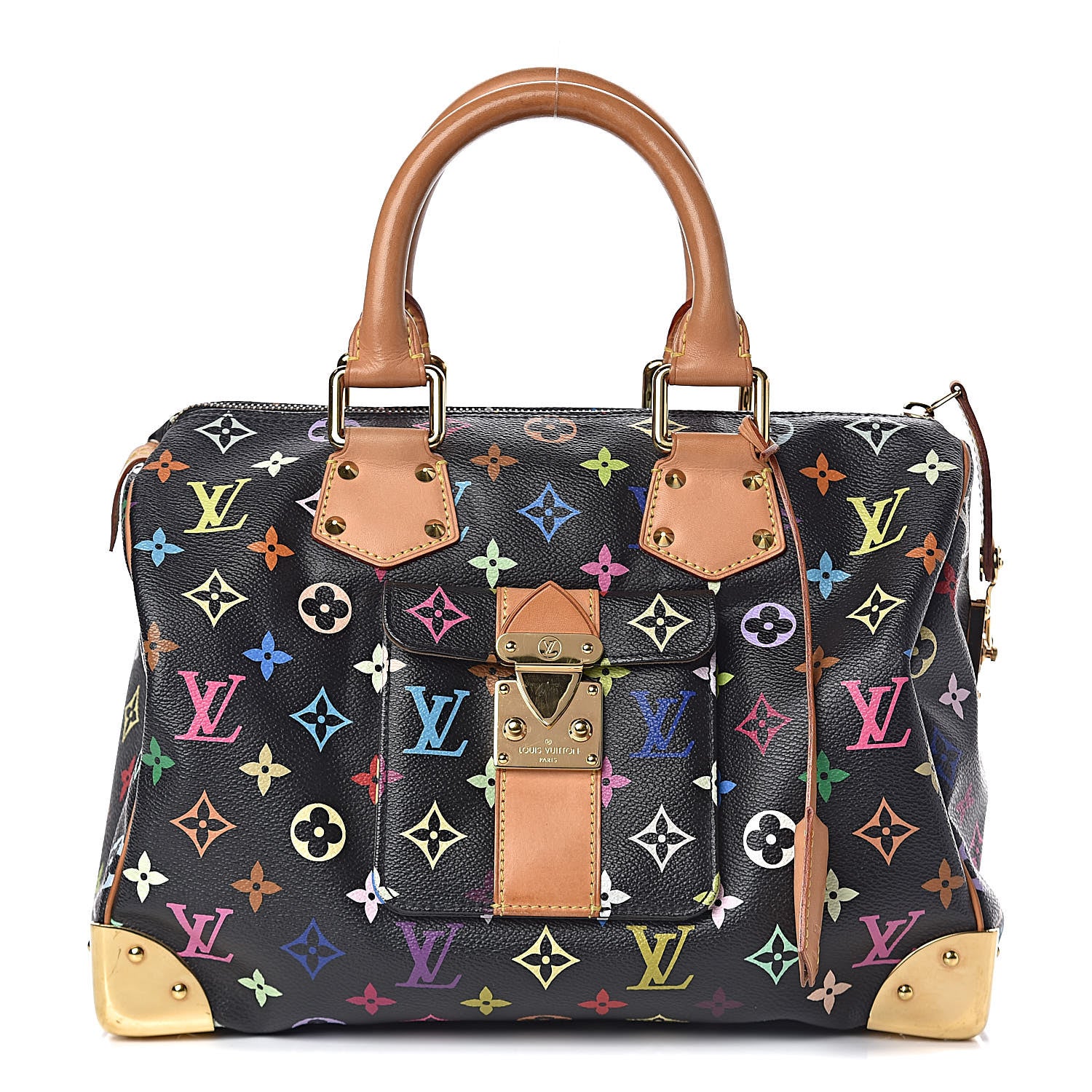 Louis Vuitton Monogram Multicolor Speedy 30 Black 1 of 14