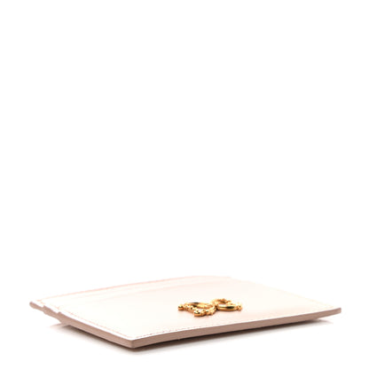 Dolce & Gabbana Calfskin Baroque Logo Card Holder Pale Pink 4 of 7