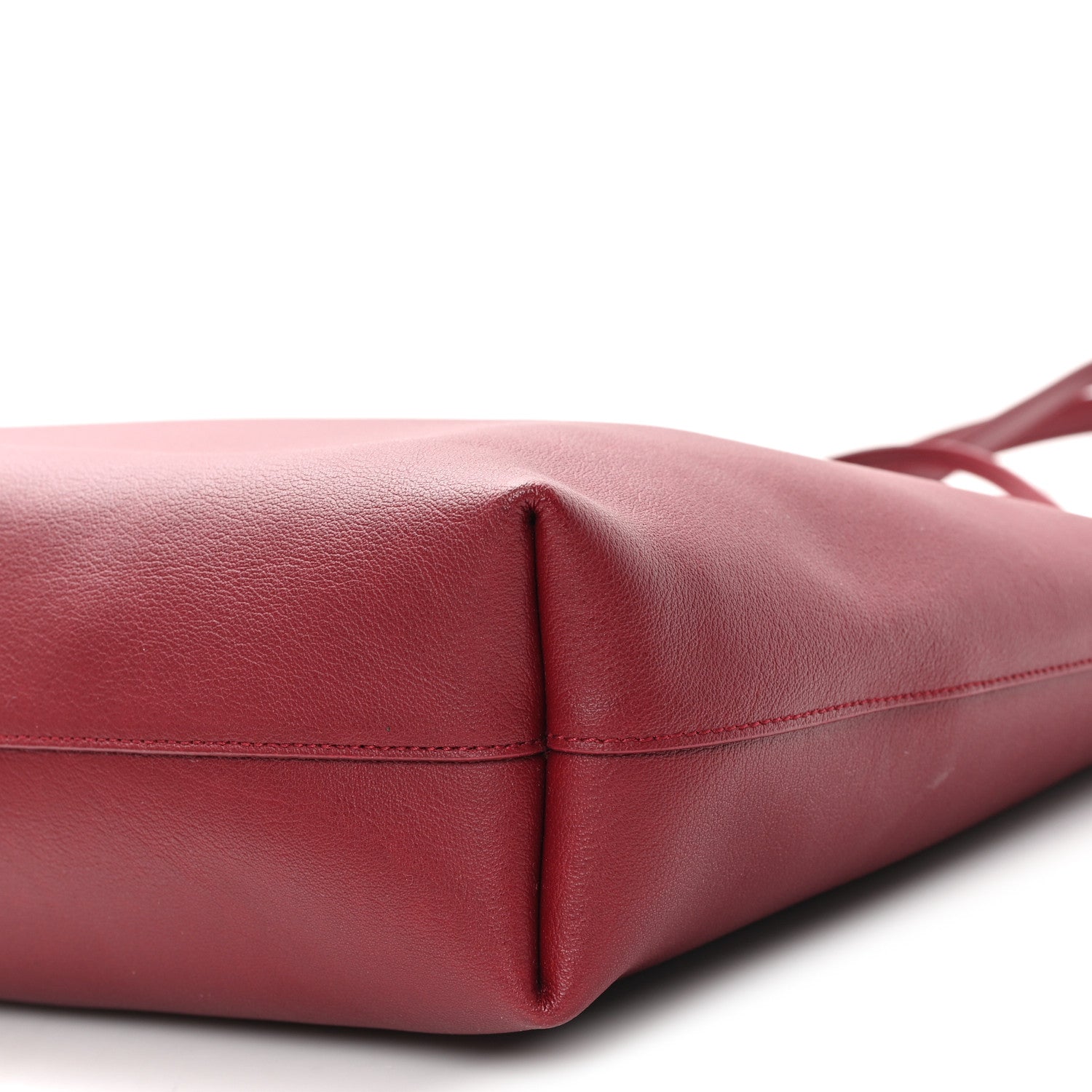 Saint Laurent Calfskin Medium Shopping Tote Bordeaux 10 of 11