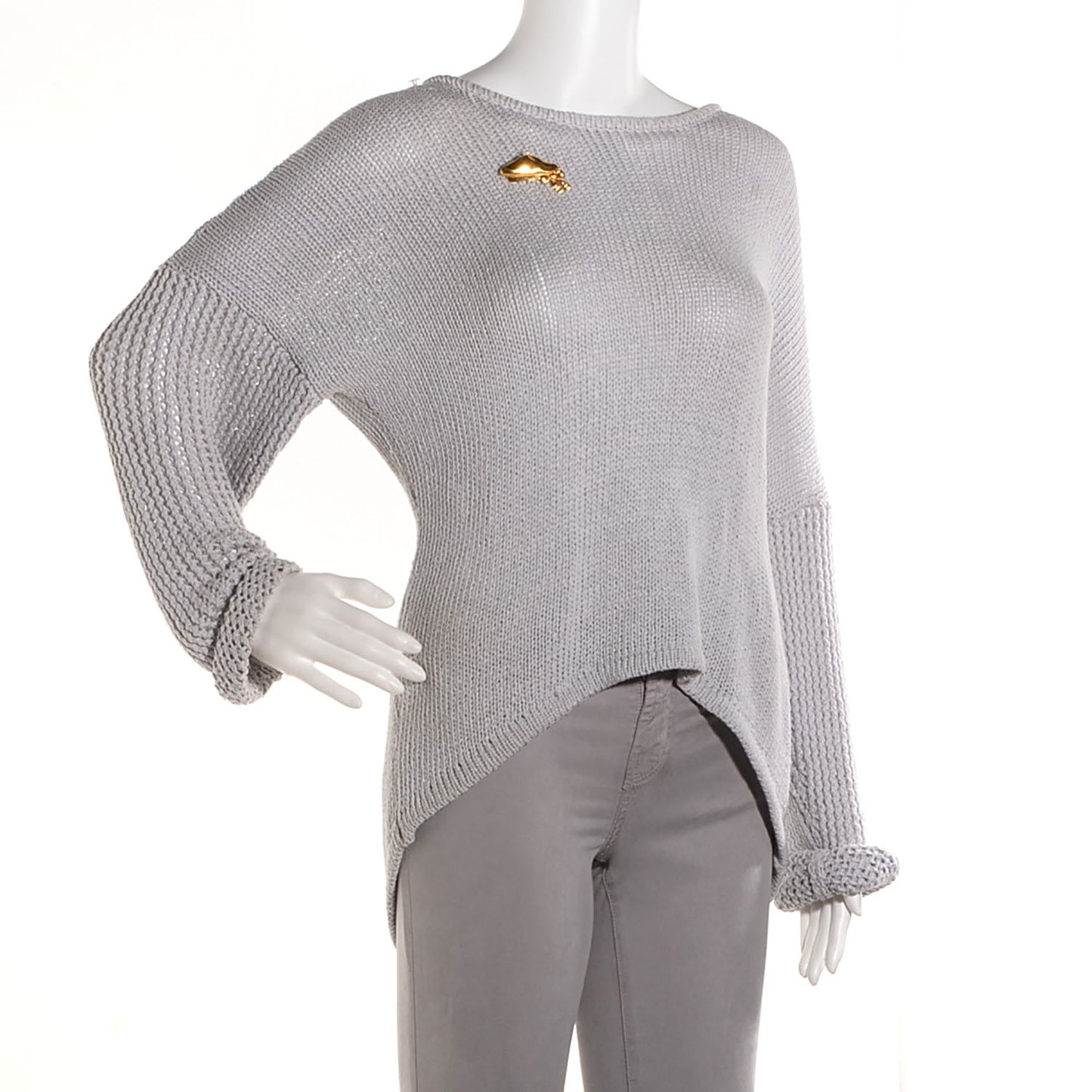 Beret Hat Brooch Gold