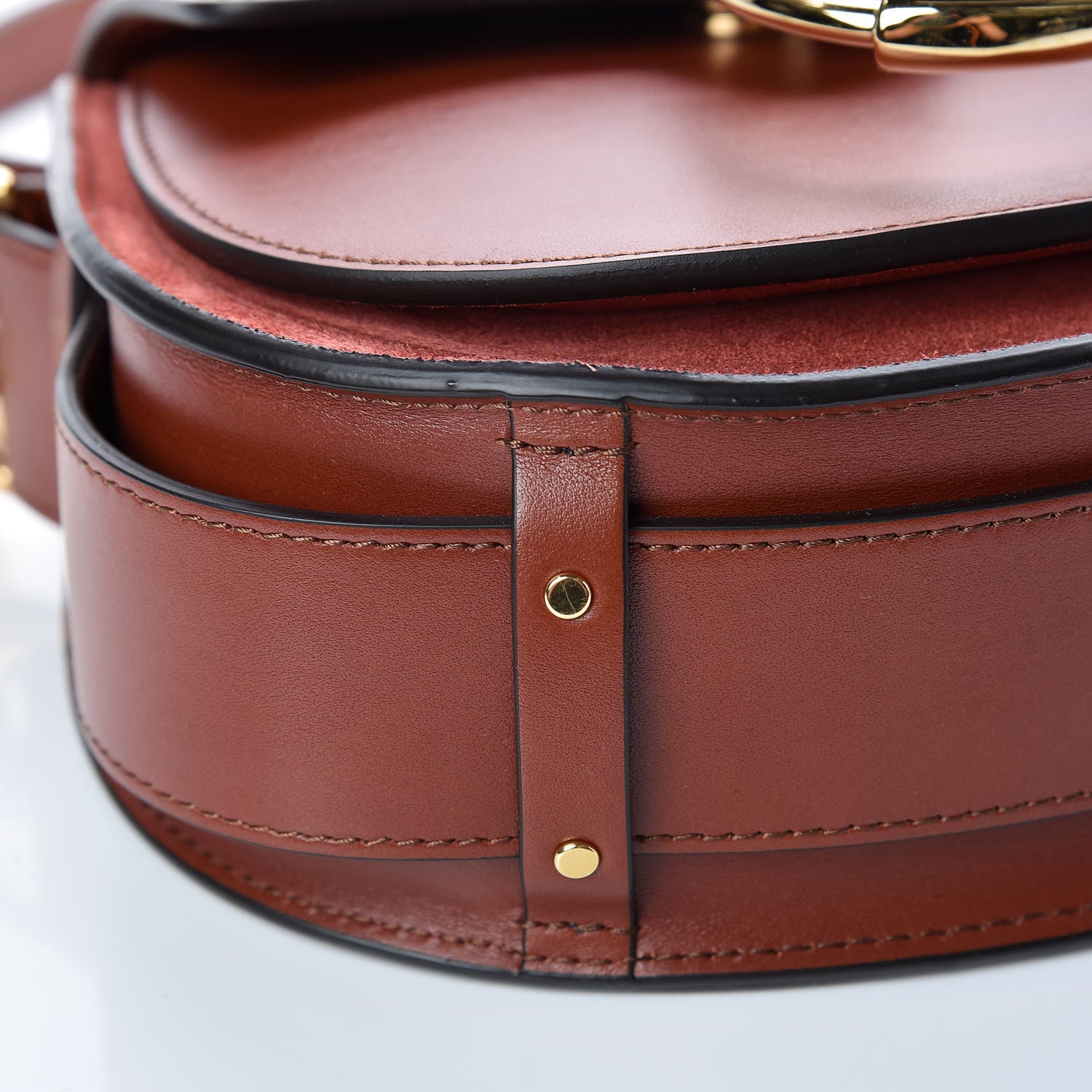 Chloe Calfskin Small Tess Bag Sepia Brown 6 of 13