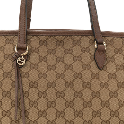 Gucci Monogram Medium Bree Zippered Tote Beige Tabacco 8 of 13