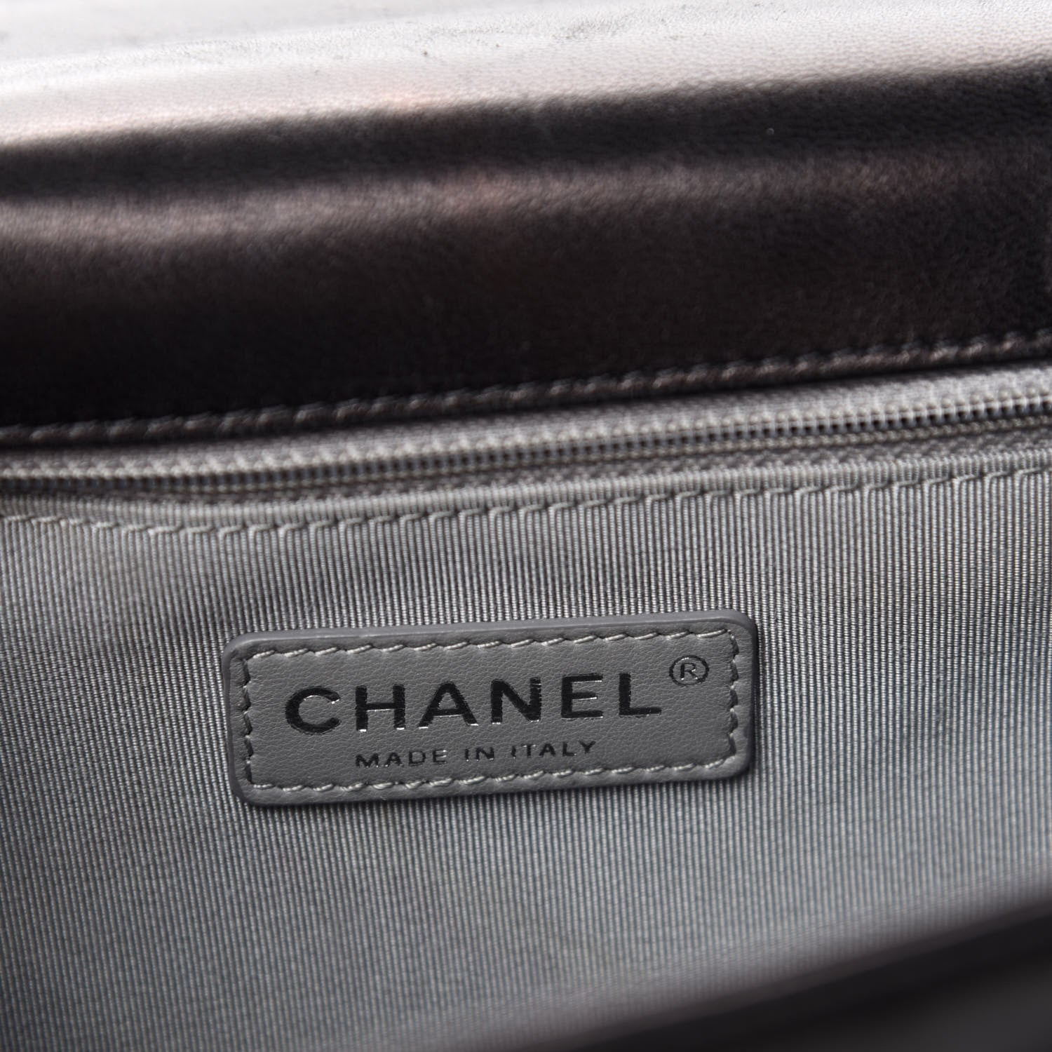 Chanel Lambskin Quilted Large Boy Flap Black 12 of 14