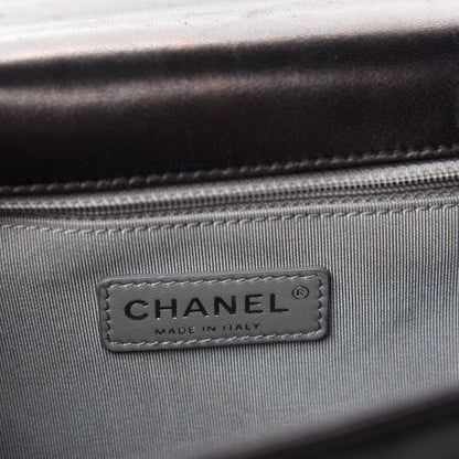 Chanel Lambskin Quilted Large Boy Flap Black 12 of 14