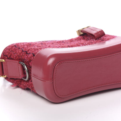 Chanel Tweed Calfskin Small Gabrielle Hobo Pink 8 of 9