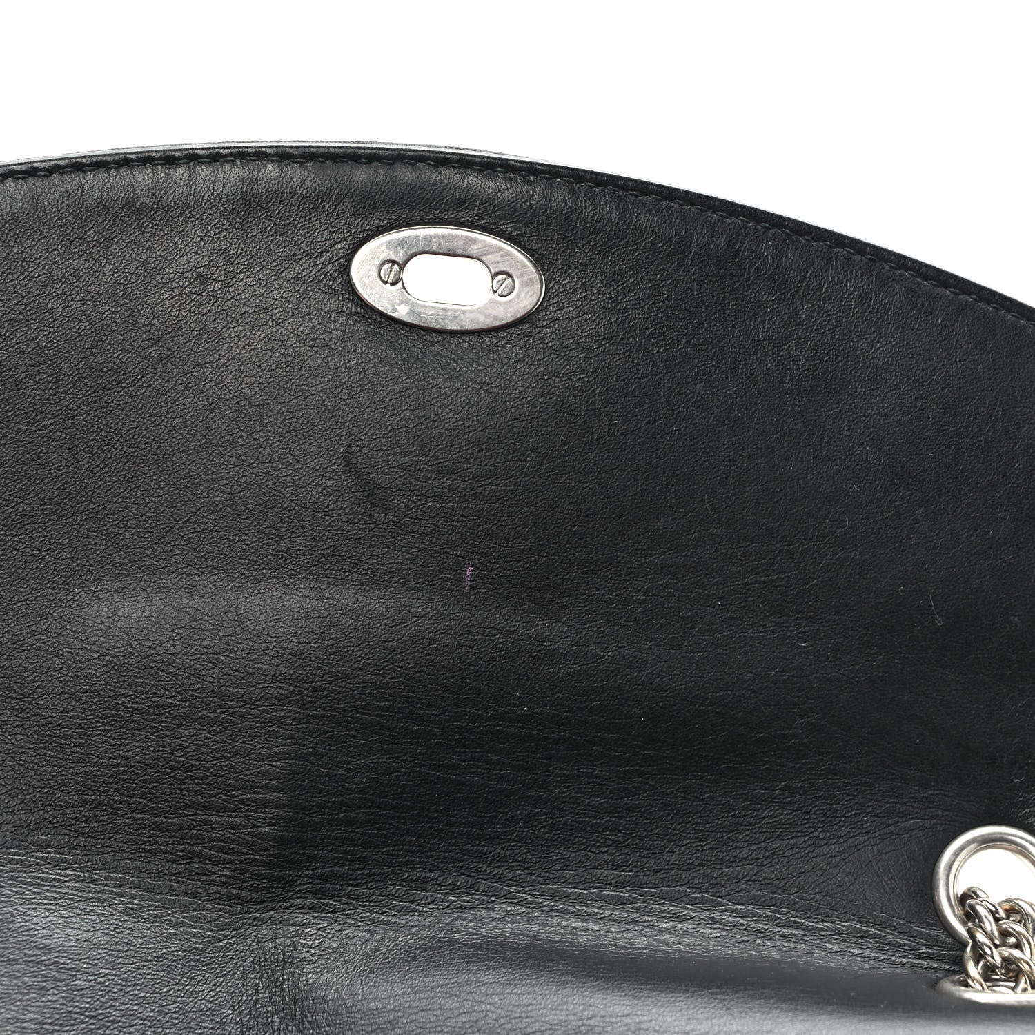 Balenciaga Nylon Jacquard Diagonal Logo Medium Scarf Lock Chain Shoulder Bag Black Red 11 of 14