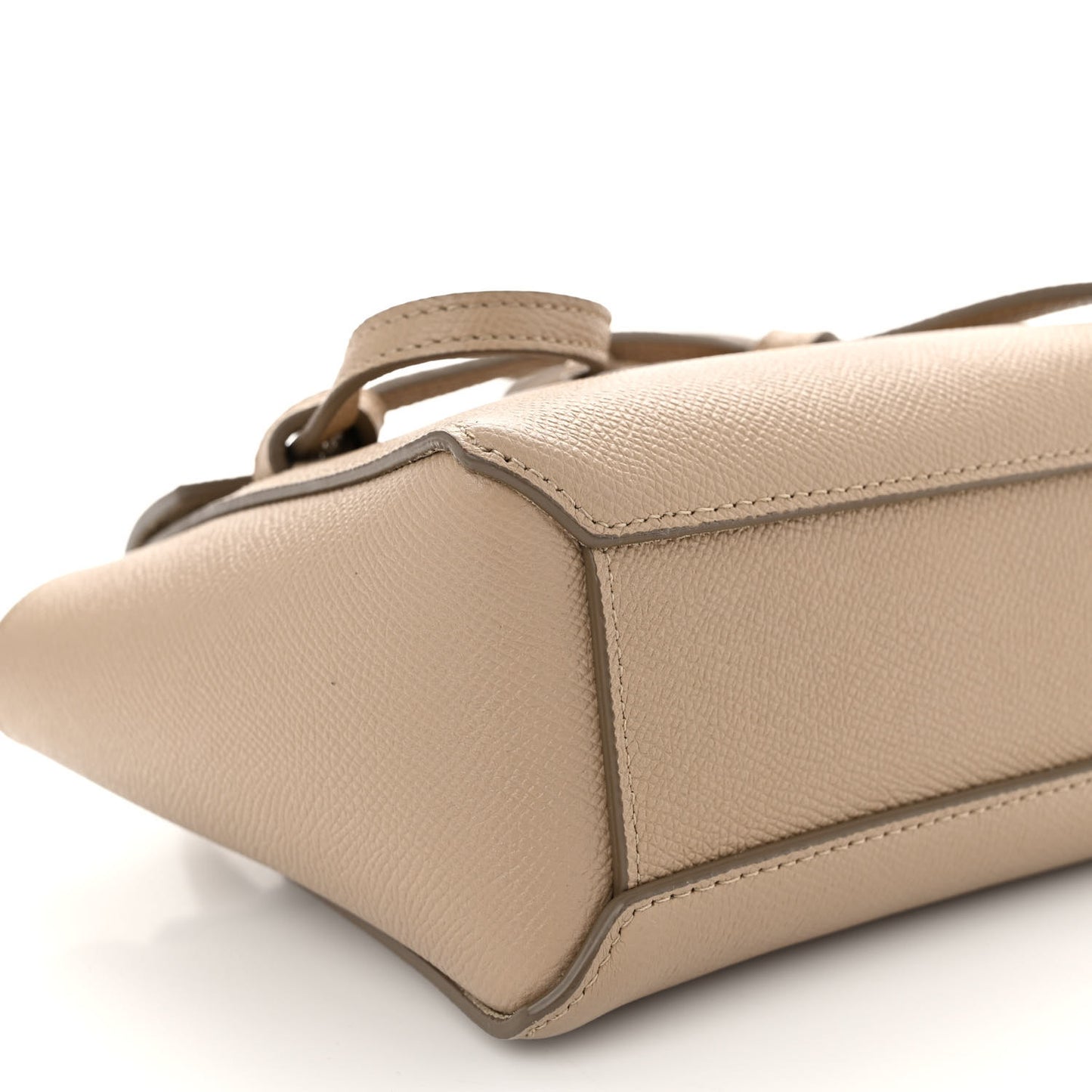 Grained Calfskin Pico Belt Bag Light Taupe