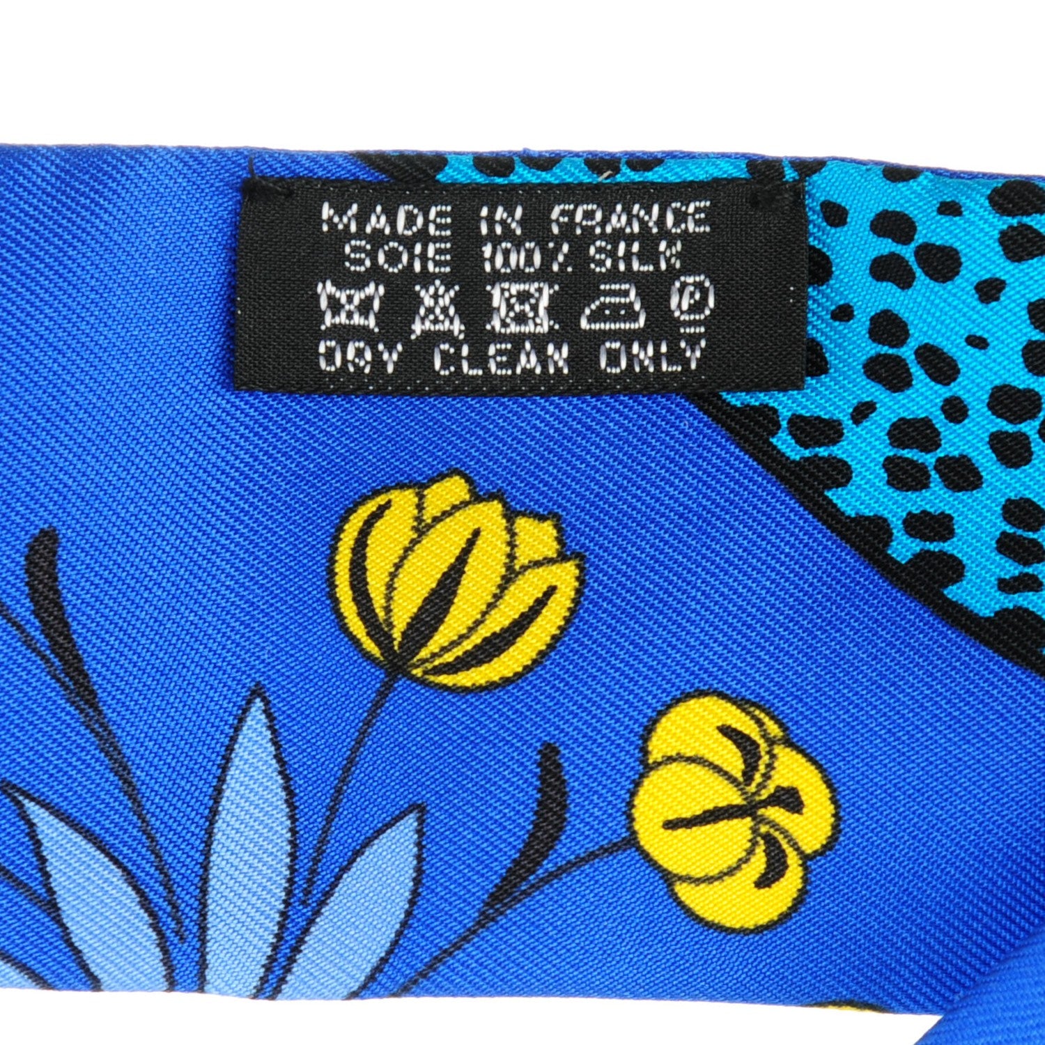 Hermes Silk Les Leopards Twilly Bleu Royal Turquoise Ciel 4 of 5