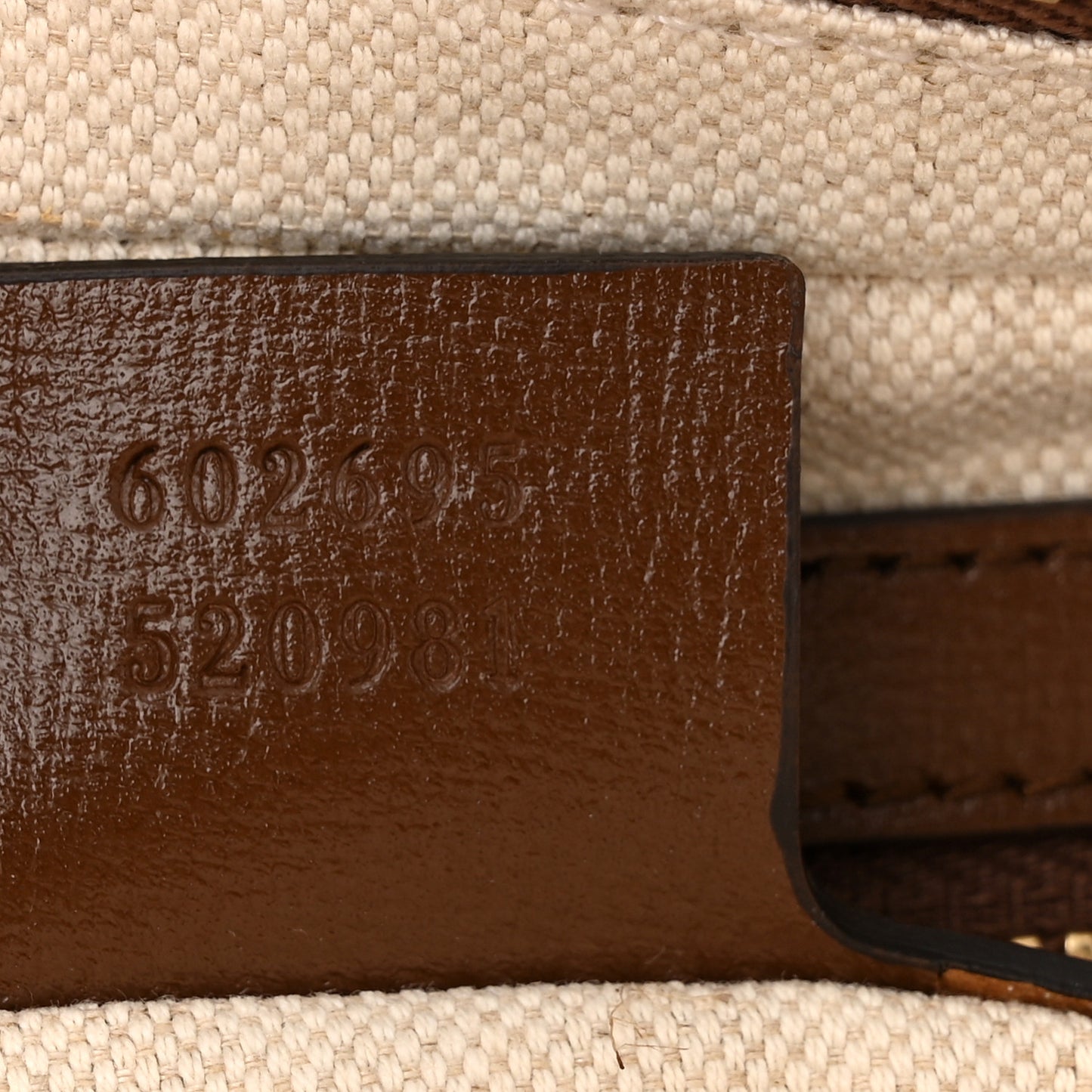 GG Supreme Monogram Azalea Calfskin Fake/Not Small Retro Interlocking G Belt Bag 80 32 Beige Ebony Brown Sugar