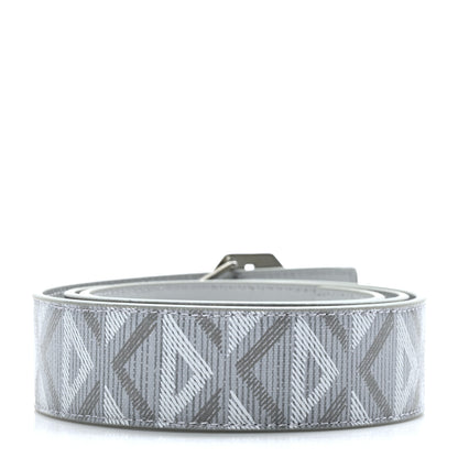 Christian Dior Diamond Canvas Belt 95 Grey 2 of 5
