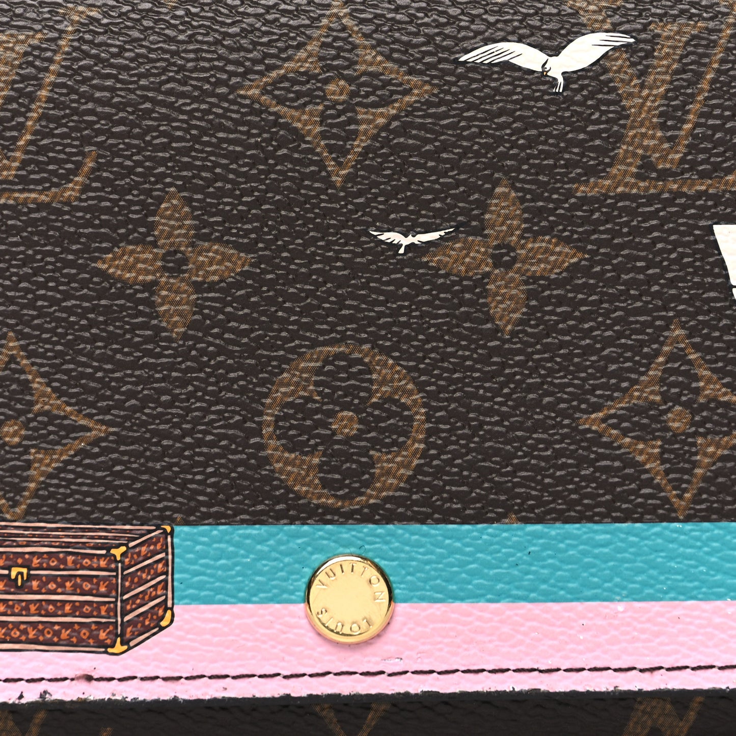 Monogram 2016 Christmas Animation Sarah Wallet Rose Ballerine