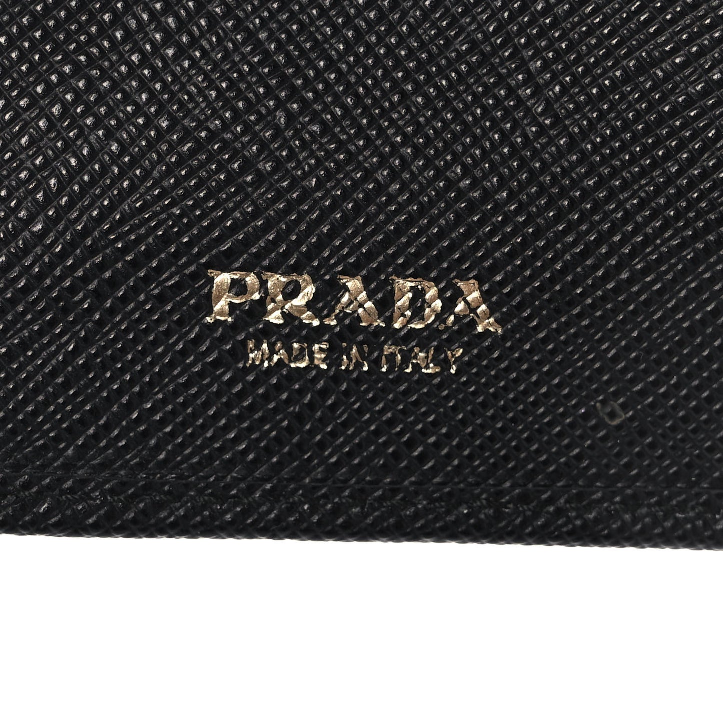 Saffiano Metal Compact Wallet Black