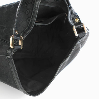 Gucci Monogram Large New Ladies Web Hobo Black 5 of 7