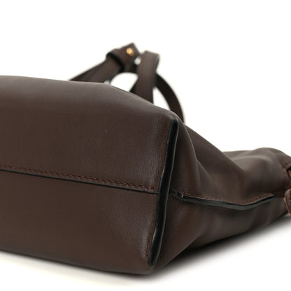 Loewe Nappa Flamenco Knot Clutch Chocolate 10 of 10