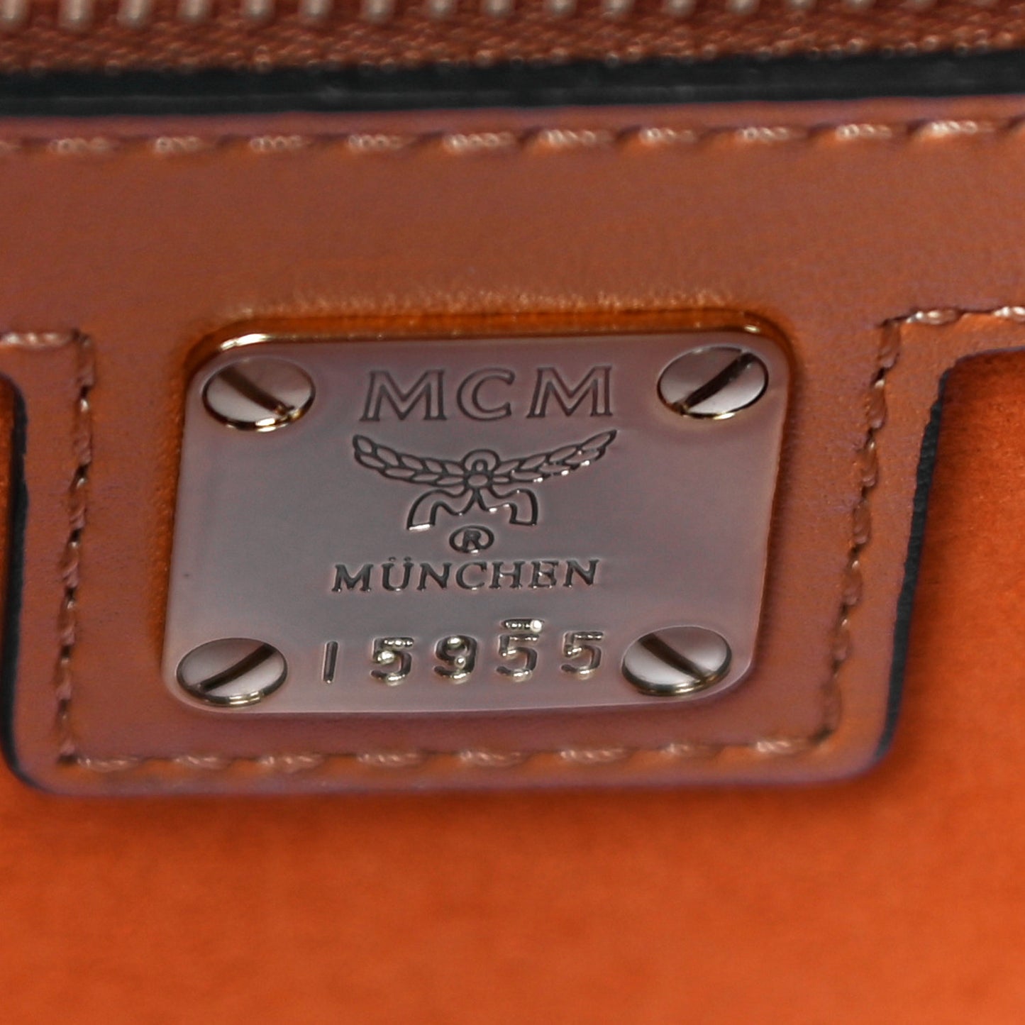 Visetos Medium Patricia Pocket Satchel Cognac