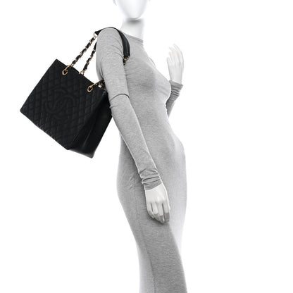 Chanel Caviar Quilted Grand Shopping Tote GST Black 2 of 10