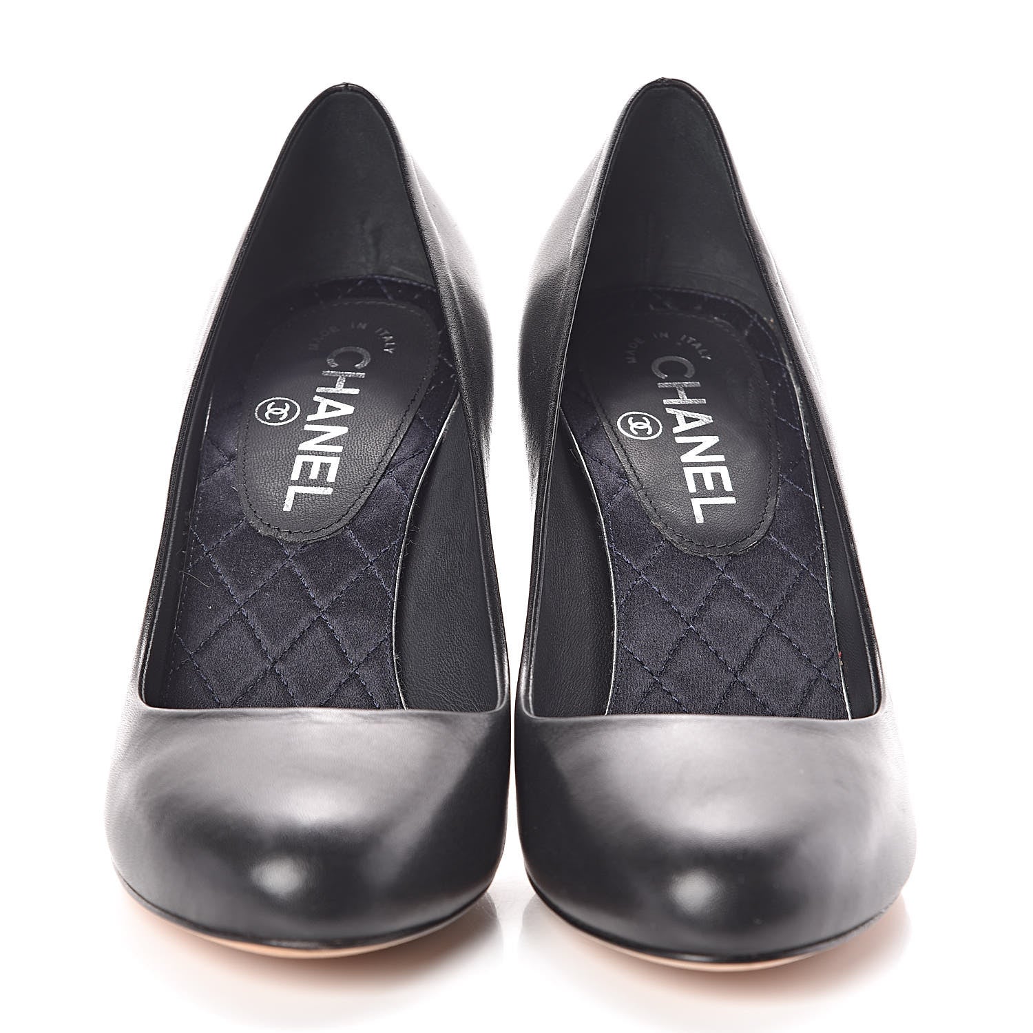 Chanel Lambskin Crystal CC Pumps 37 Black 2 of 7