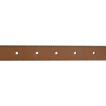 Gucci Azalea Calfskin Enamel Monochrome Double G 20mm Belt 110 44 Camelia 4 of 5