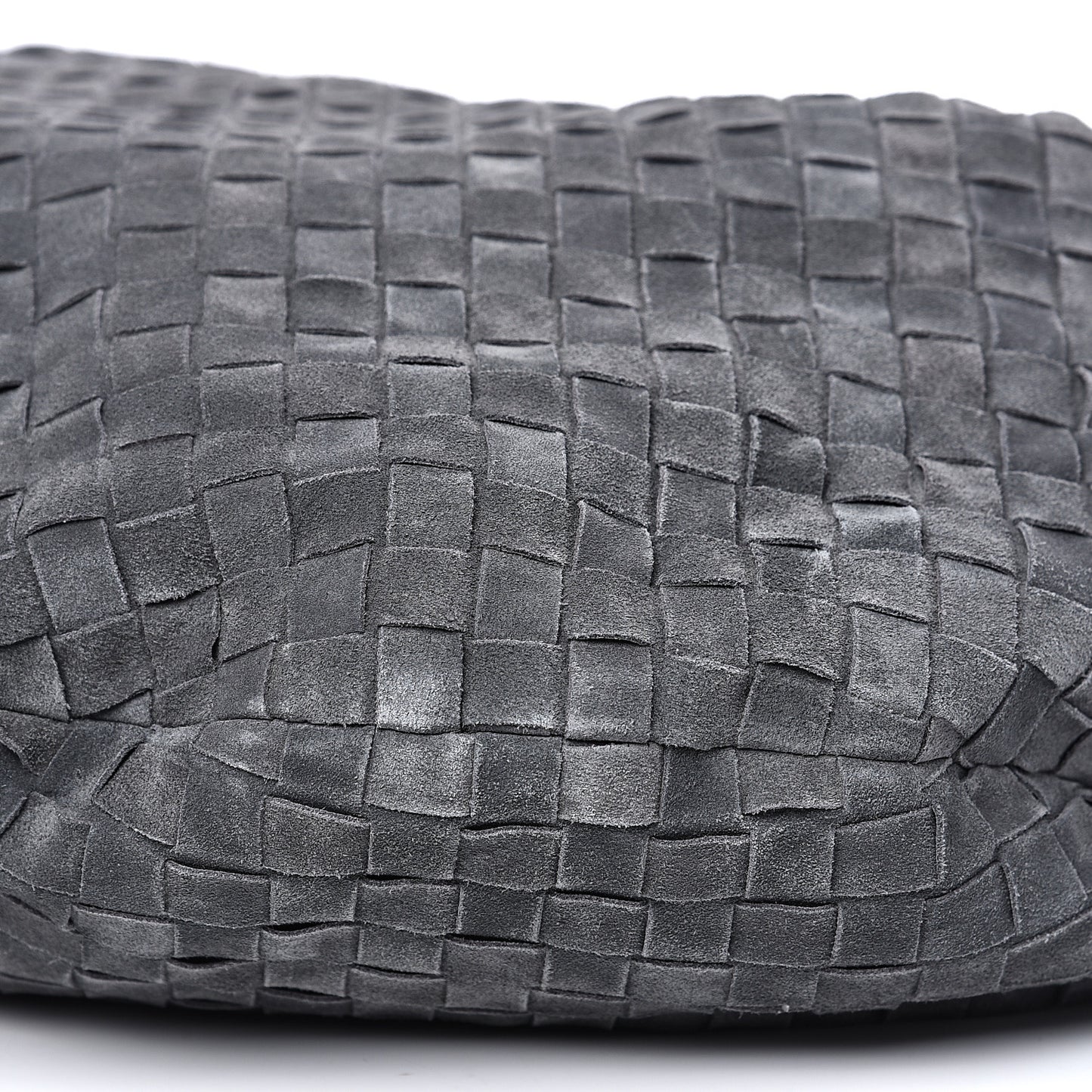 Suede Intrecciato Large Jodie Medium Grey