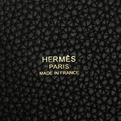 Hermes Taurillon Clemence Picotin Lock 22 MM Black 6 of 11