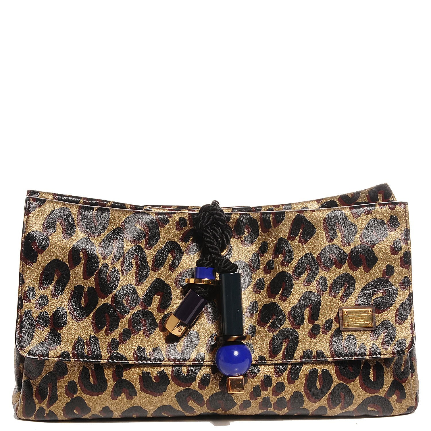 Louis Vuitton Leopard Nocturne African Queen Clutch Dore Gold 1 of 7