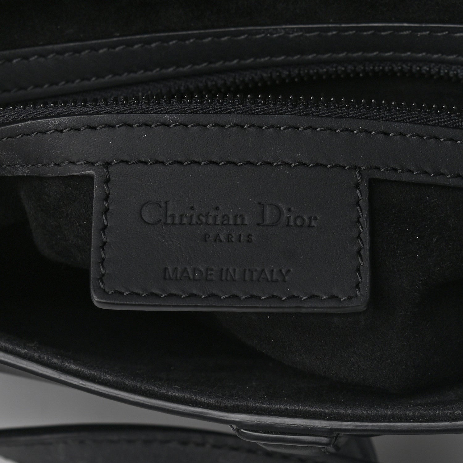 Christian Dior Ultra Matte Calfskin Saddle Bag Black 6 of 9