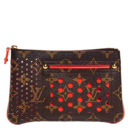Louis Vuitton Monogram Perforated Pochette Plat Orange 1 of 7