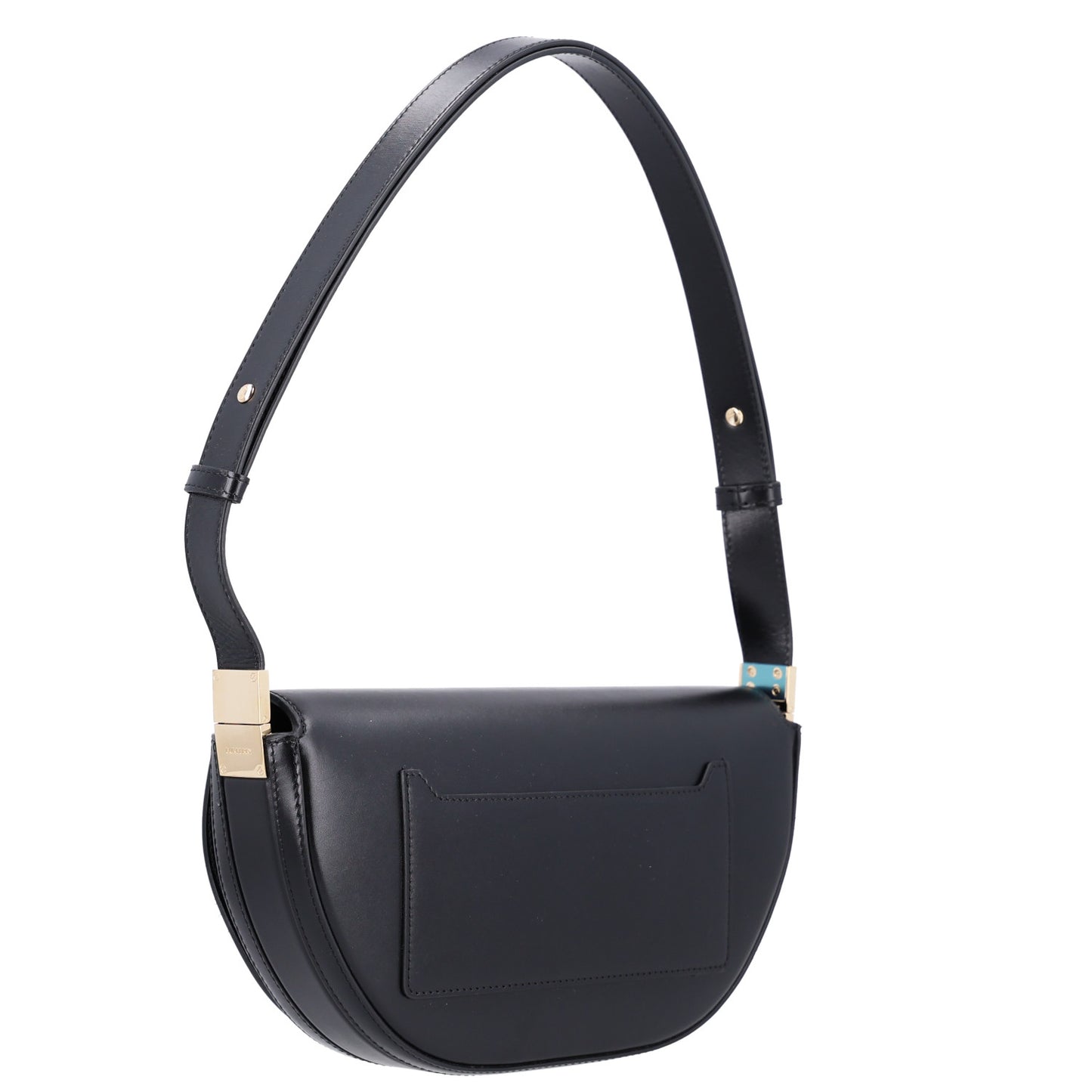 Calfskin Small Olympia Shoulder Bag Black