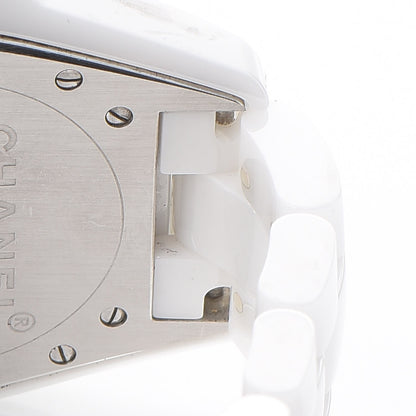 Chanel Stainless Steel Ceramic 38mm J12 Automatic Watch White 8 of 9