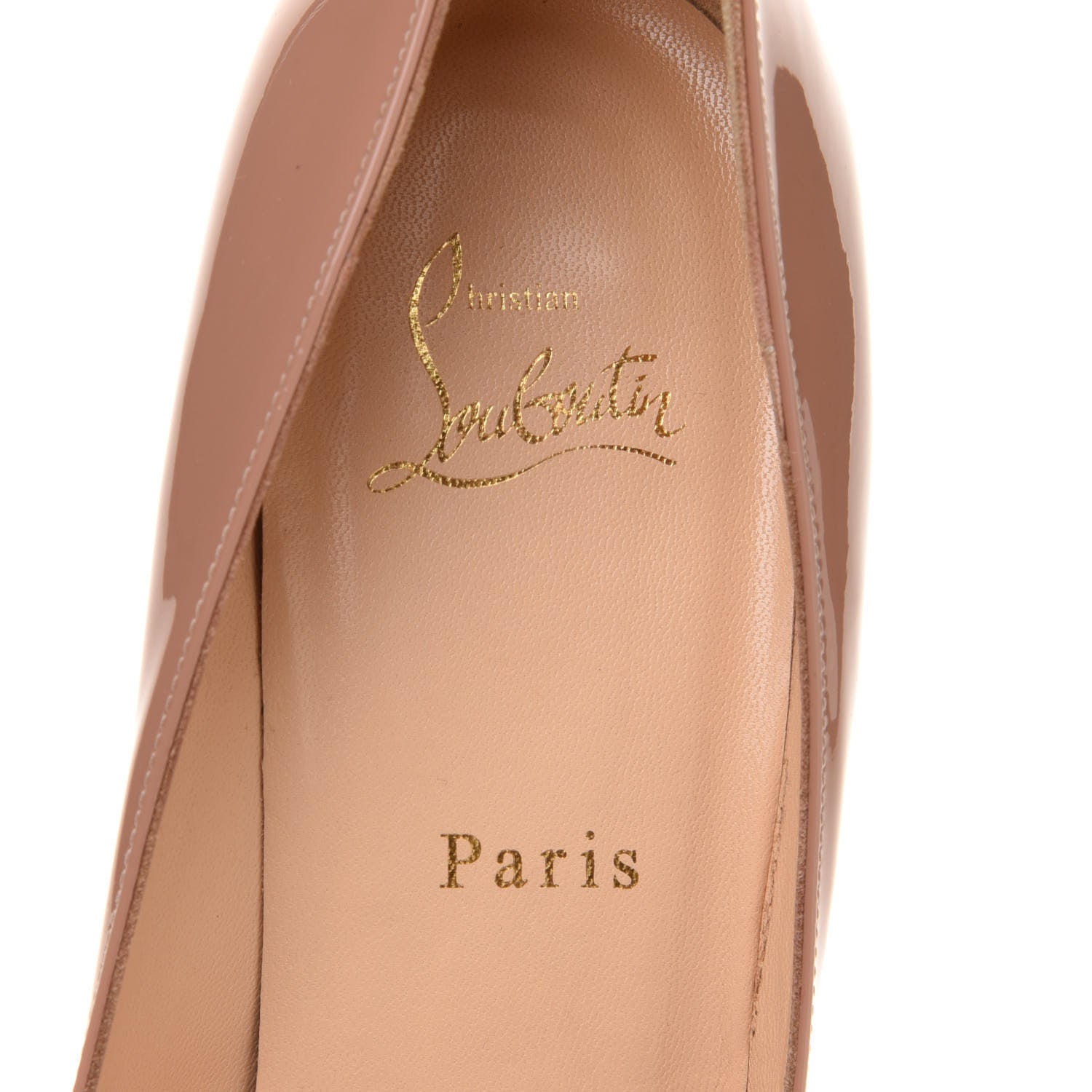 Christian Louboutin Patent Pigalle 100 Pumps 40 Nude 6 of 8