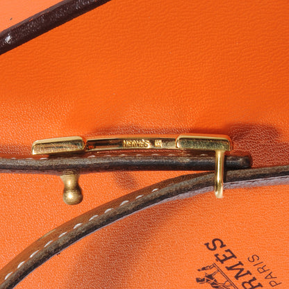 Hermes Courchevel Reversible Constance 18mm H Belt 70 Gold Chocolate 7 of 7